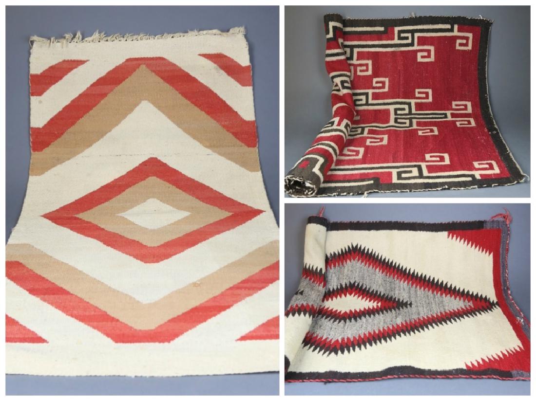 3 Navajo regional rugs, USA, 20th century. (1 of 15)