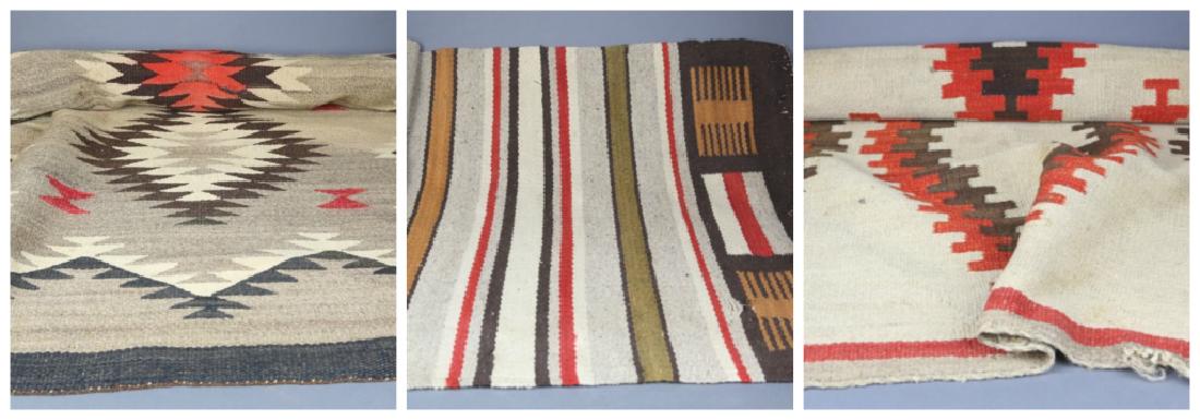 A group of 3 Navajo regional rugs, USA, 20th cen. (1 of 18)