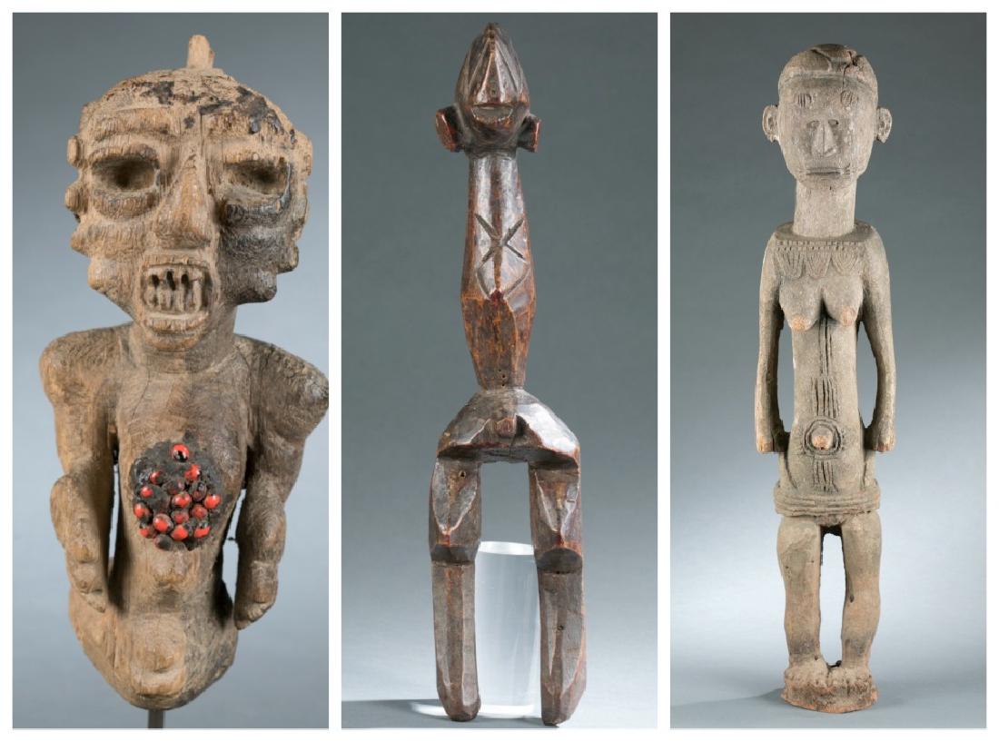 3 African style figures. 20th century. (1 of 15)
