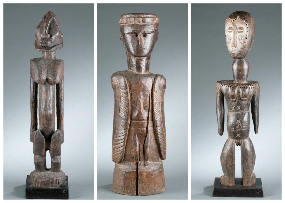 3 Congo and West African style figures. 20th cen. (1 of 17)