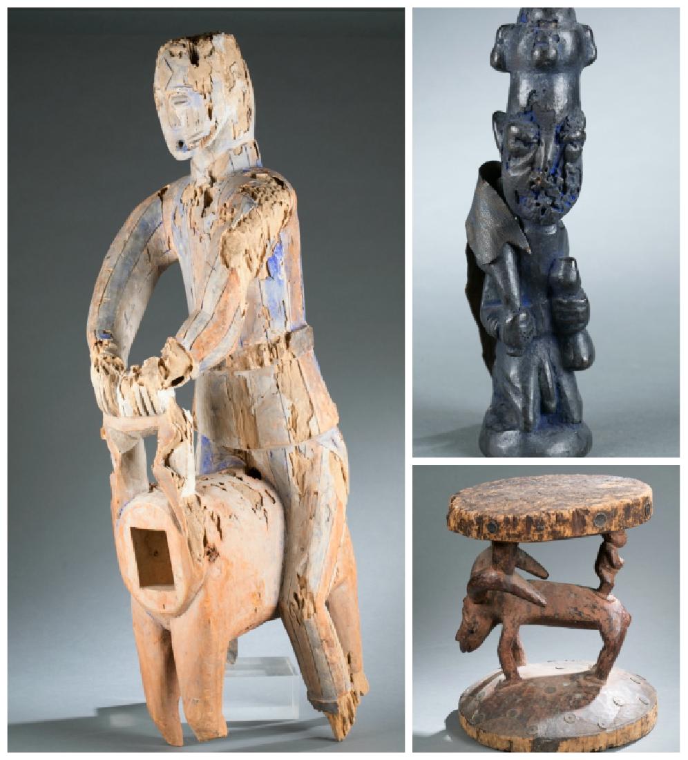 3 Yoruba sculptures. 20th century. (1 of 20)