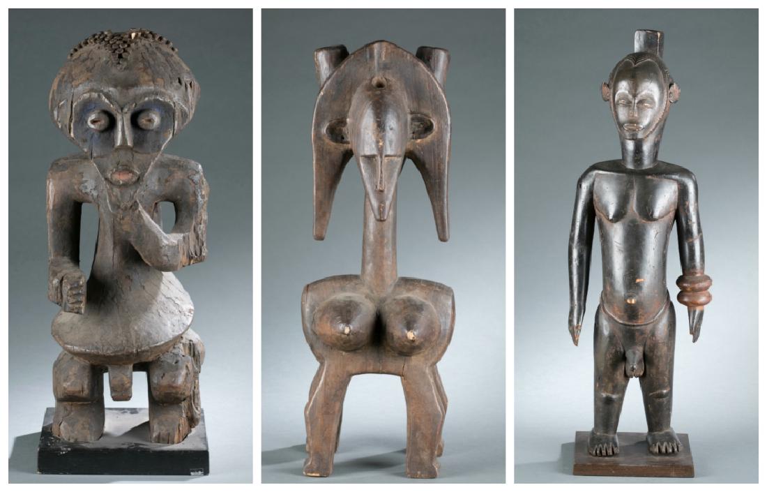 3 West African style sculptures. 20th century. (1 of 16)
