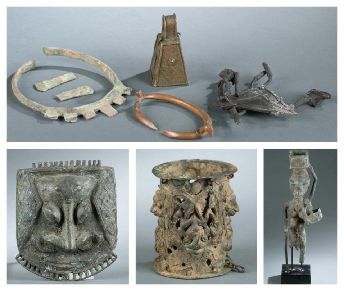 West African style brass objects. 20th century. (1 of 18)