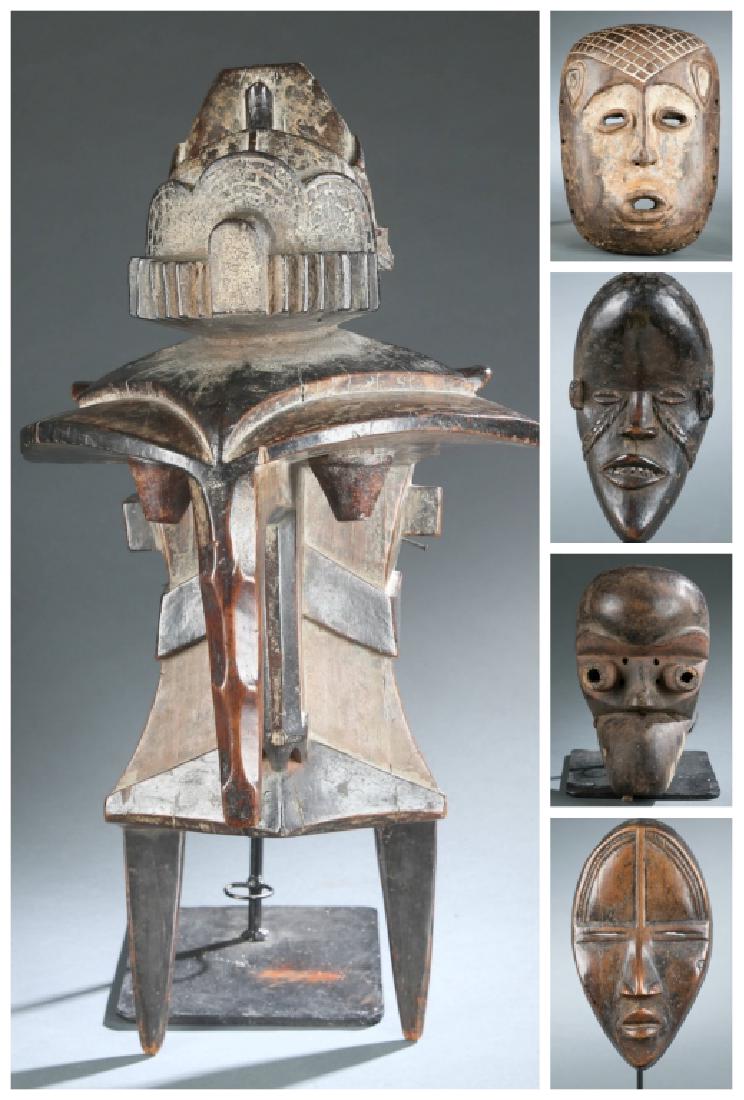 5 West African style masks. 20th century. (1 of 20)