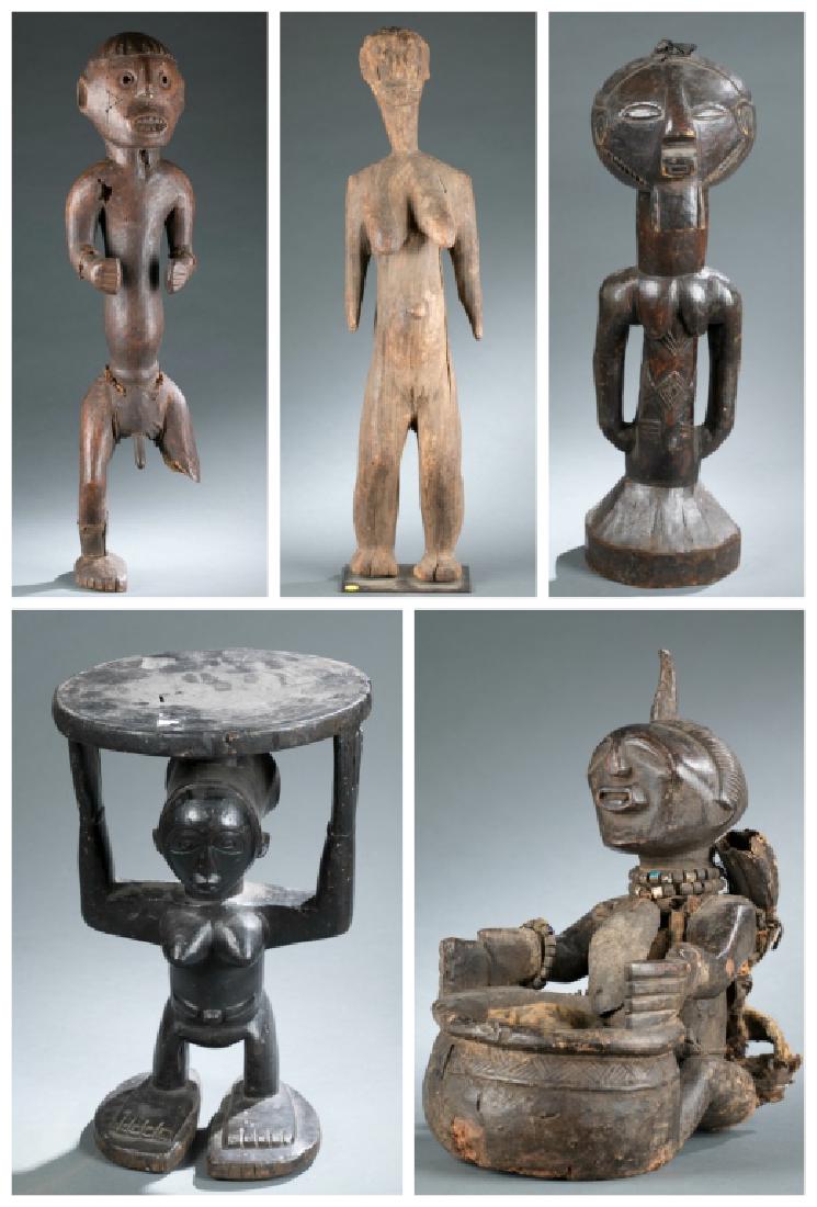 5 Congo style sculptures. 20th century. (1 of 20)