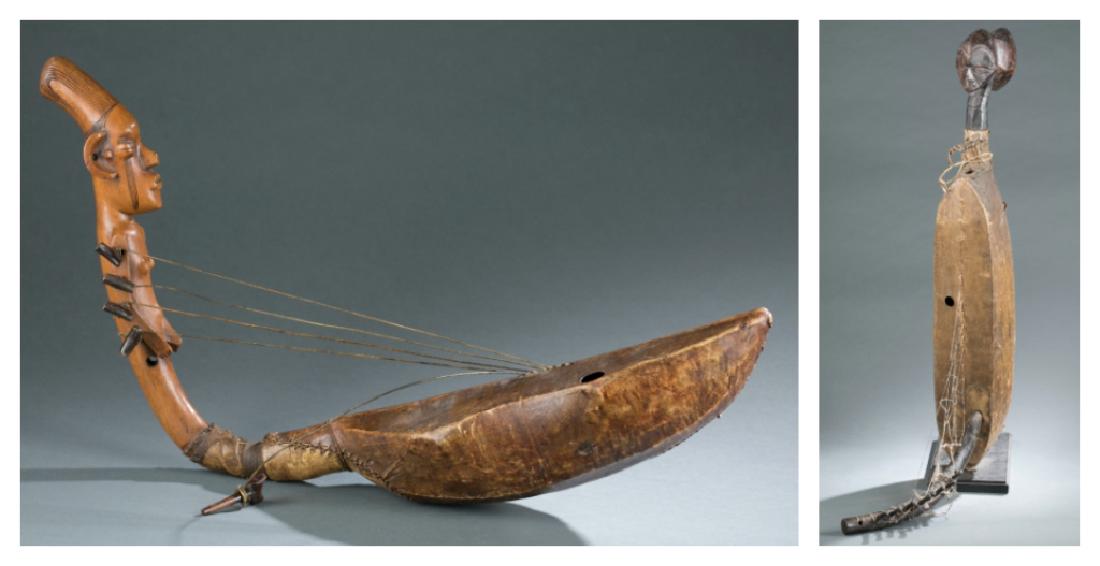 2 Congo style harps. 20th century. (1 of 11)