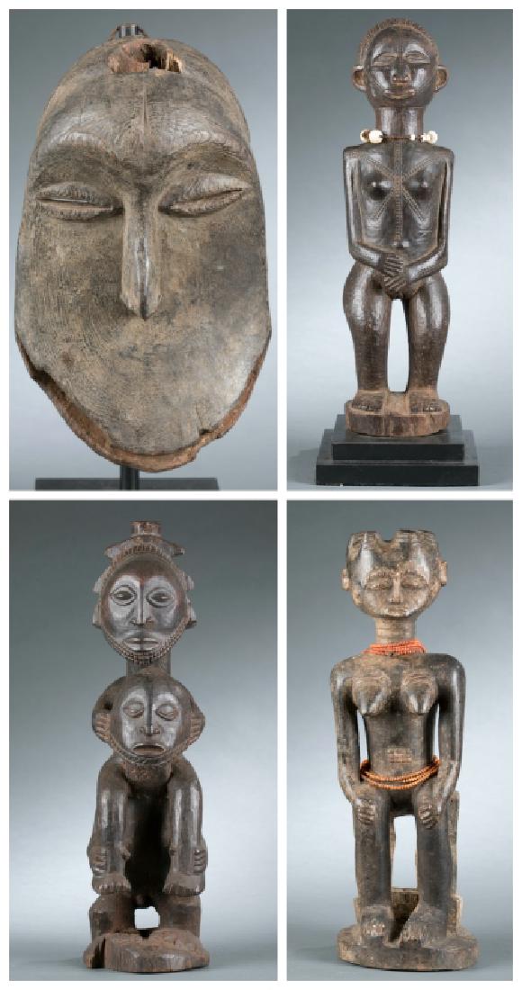 Hemba style ape mask plus African. 20th century. (1 of 16)