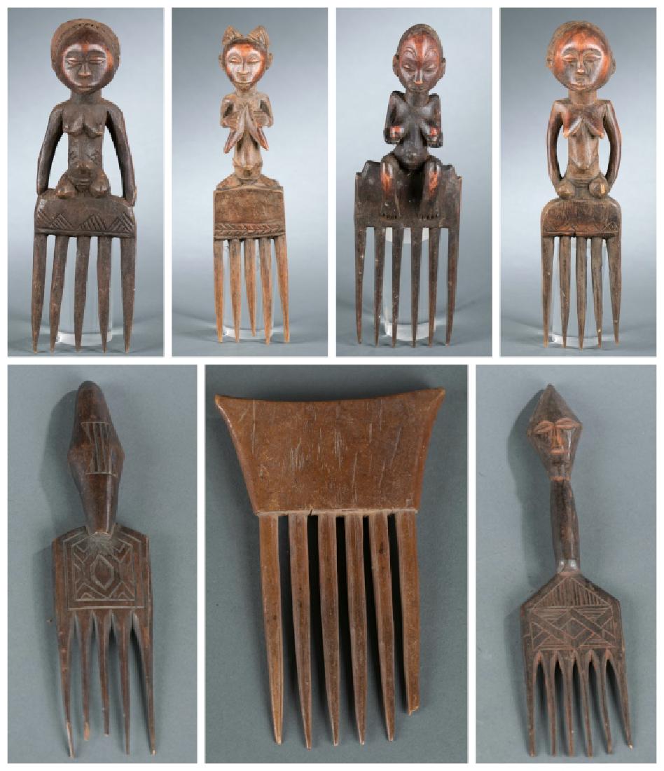 7 African figurative combs. 20th century. (1 of 19)