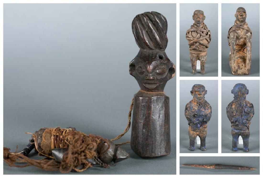 6 African fetish objects. 20th century. (1 of 20)