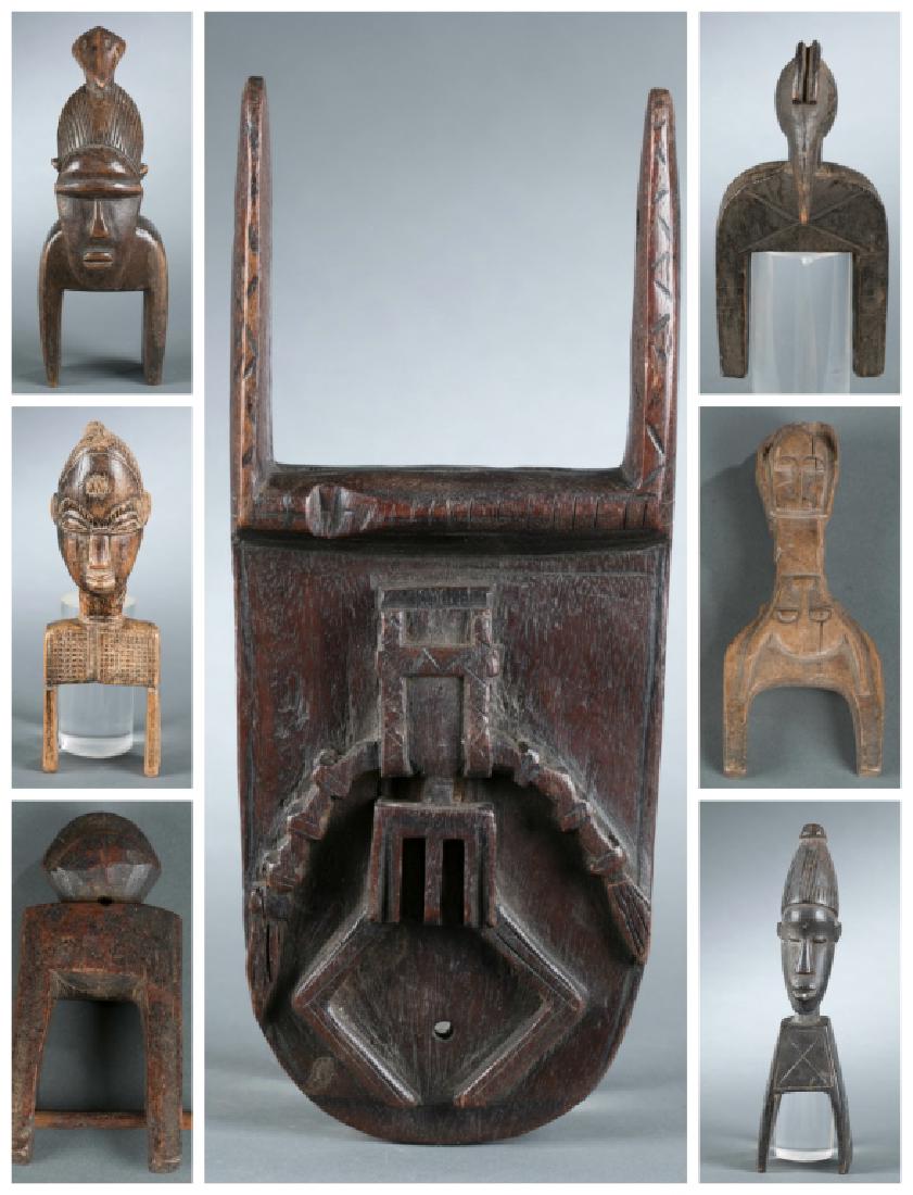 7 West African style heddle pulleys. 20th cent (1 of 20)