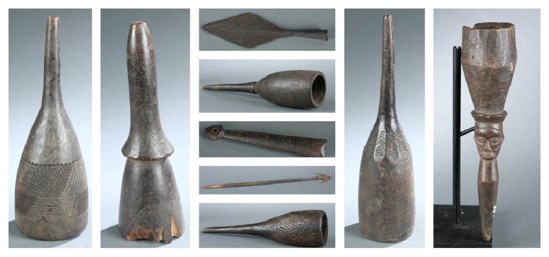 9 African miscellaneous objects. 20th century. (1 of 20)