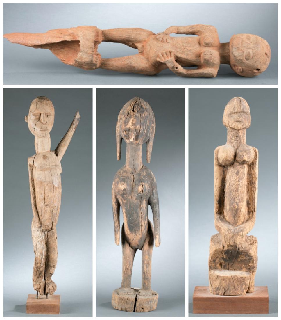 4 African style figures, 20th century. (1 of 19)