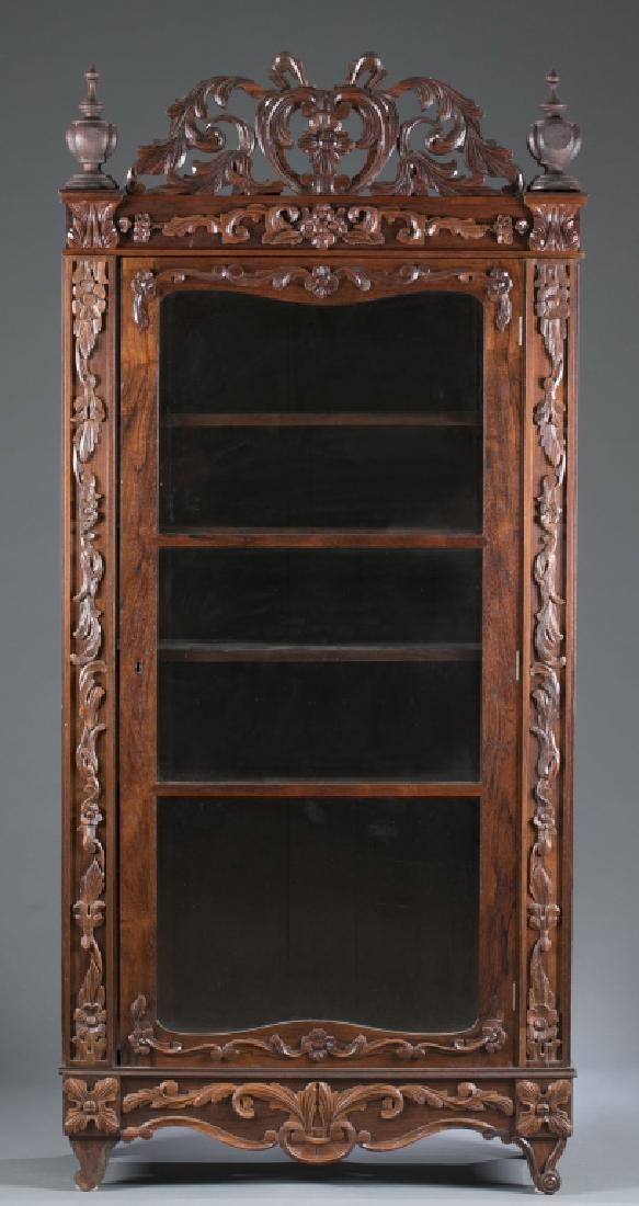 Victorian heavily carved cabinet. 19th century. (1 of 5)