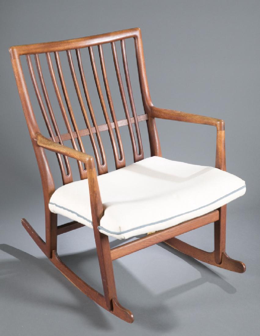 Mid century modern Wegner style rocking chair. (1 of 3)