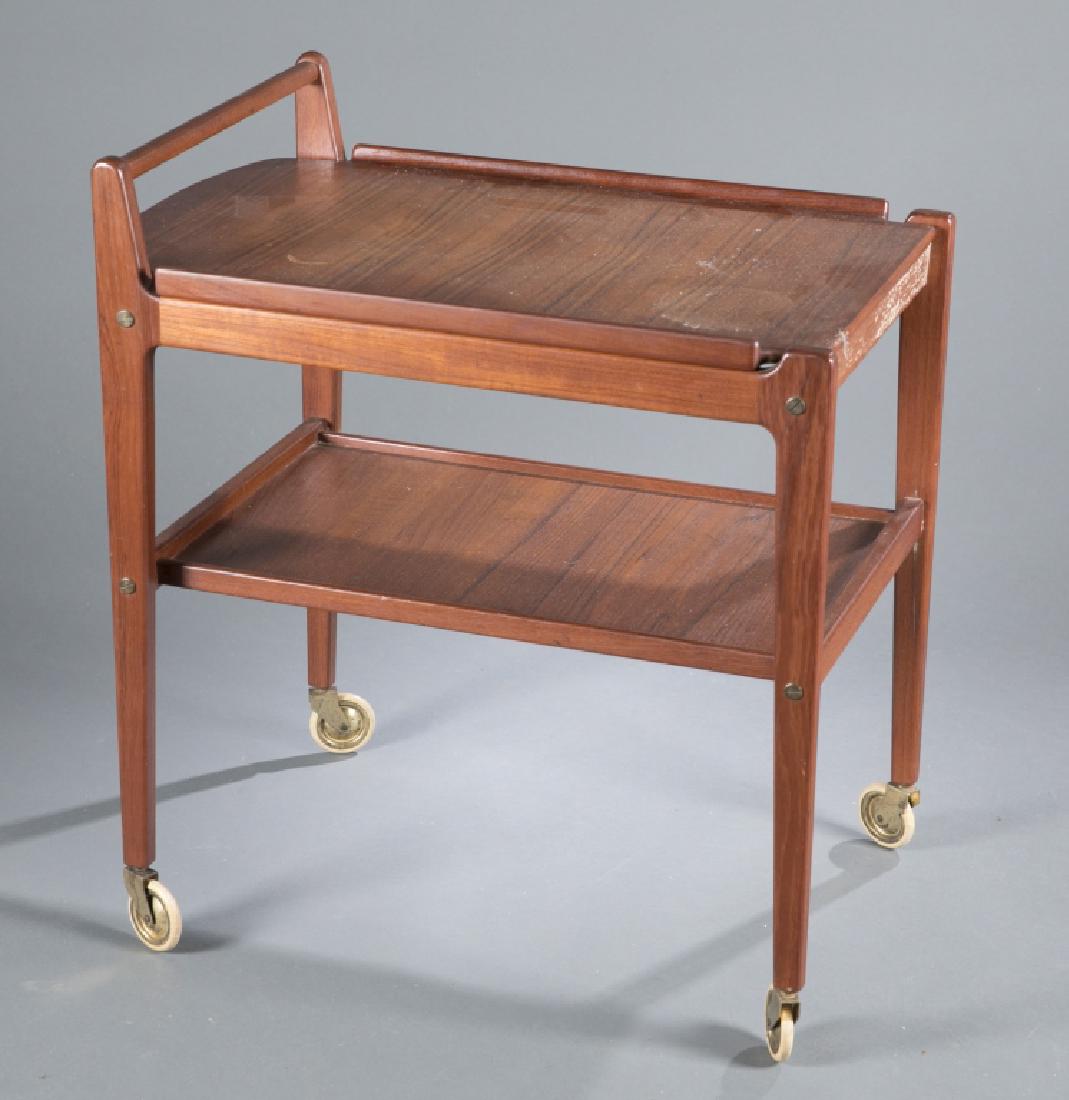 2-shelf wooden tea cart (1 of 3)