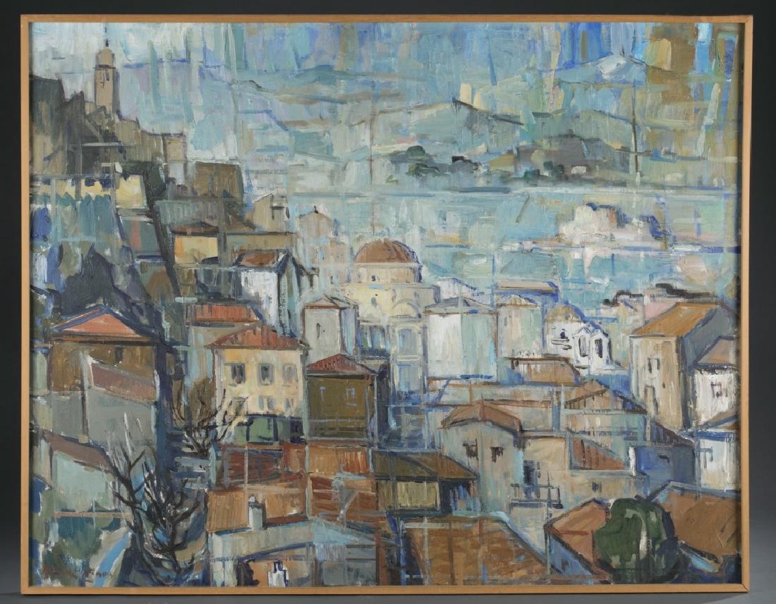 Antonis Ninos, Greek cityscape, o/c. (1 of 7)