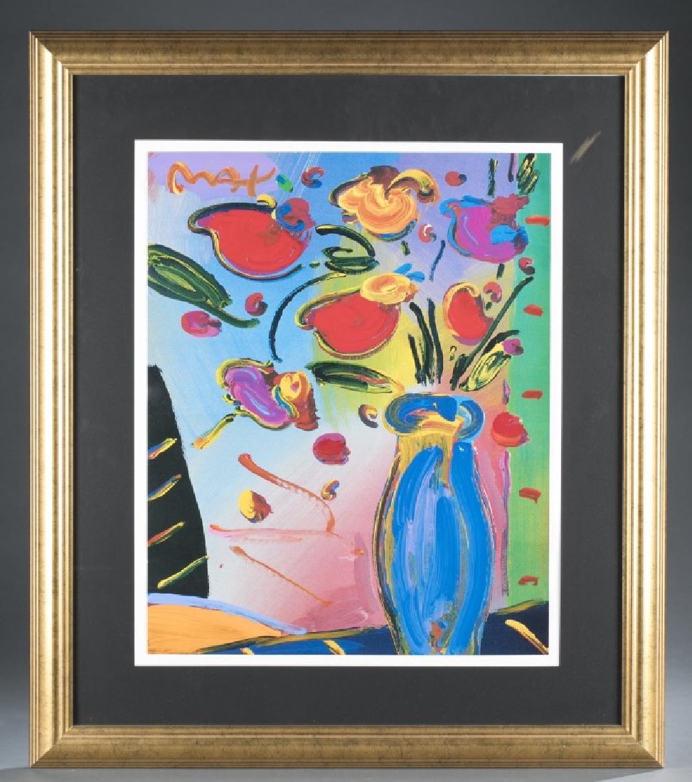 Peter Max, Facilitilink Flowers, mixed-media, 1997 (1 of 4)