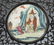 Chinese porcelain inset table screen. - 2
