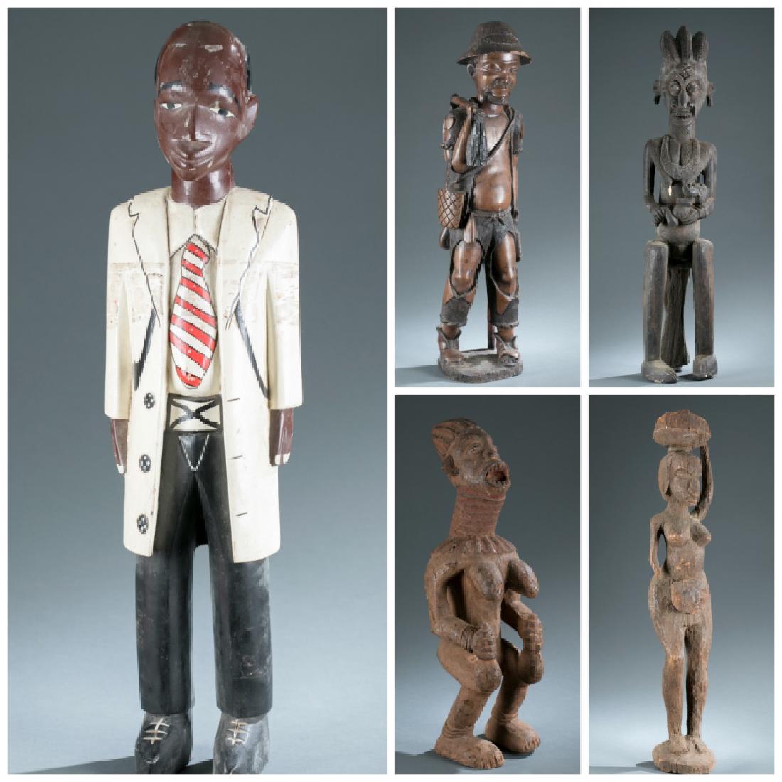 5 African figures. 20th century. (1 of 15)