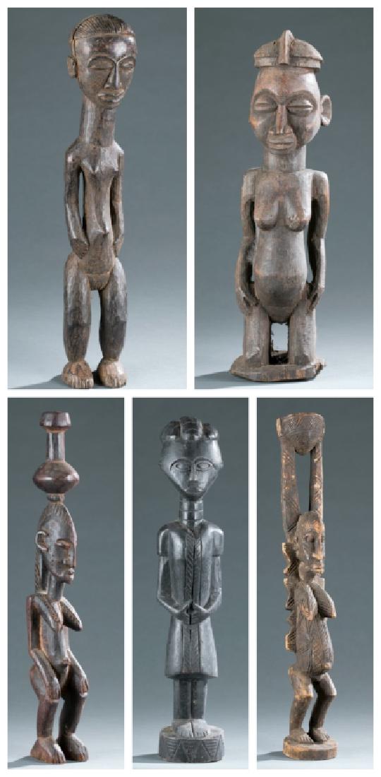 5 African sculptures. (1 of 20)