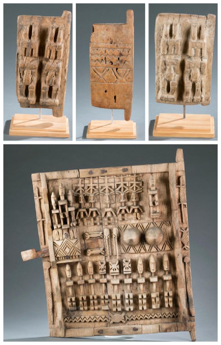 4 West African carved doors. 20th century. (1 of 14)