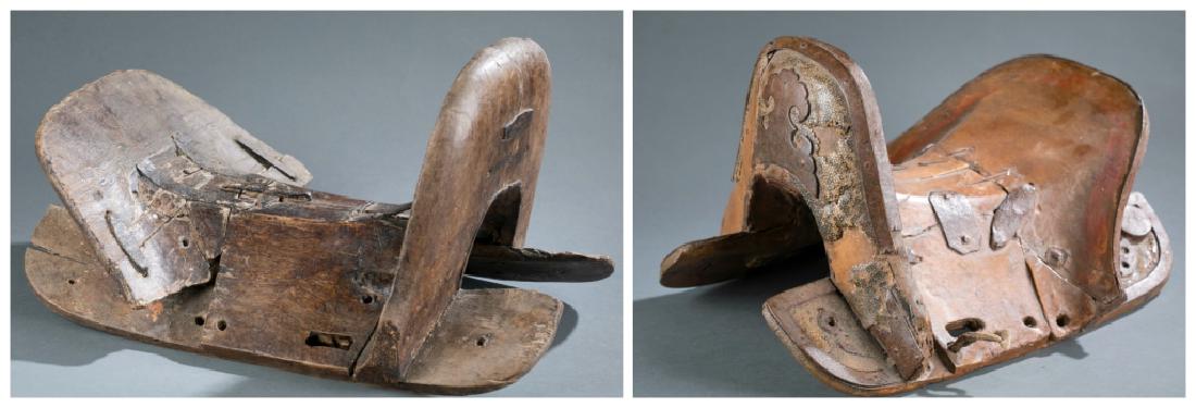 2 ethnographic saddles. 20th century. (1 of 8)
