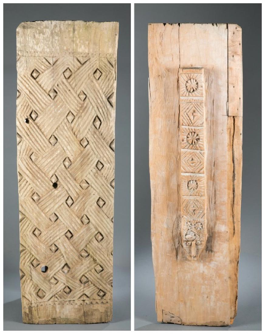 2 ethnographic carved panels. 20th century. (1 of 6)