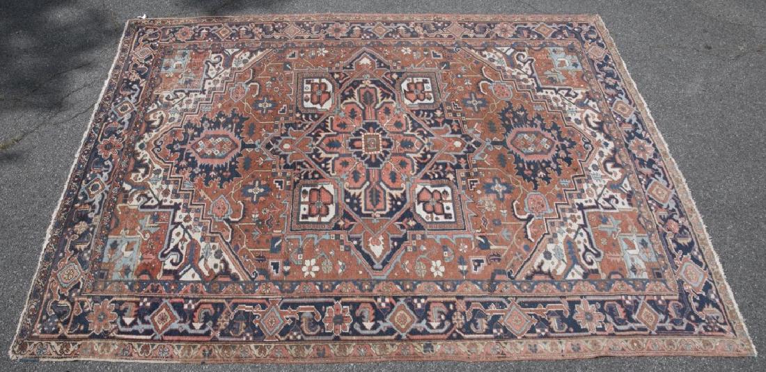 A Persian Heriz Rug 20th century. (1 of 5)