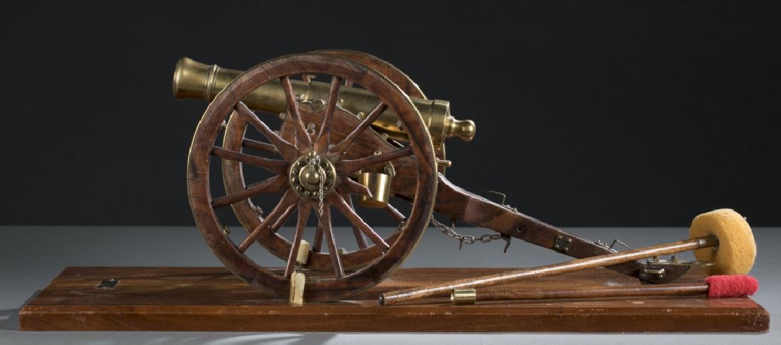 Six-Pounder Brass Cannon Model, 20th c. (1 of 5)
