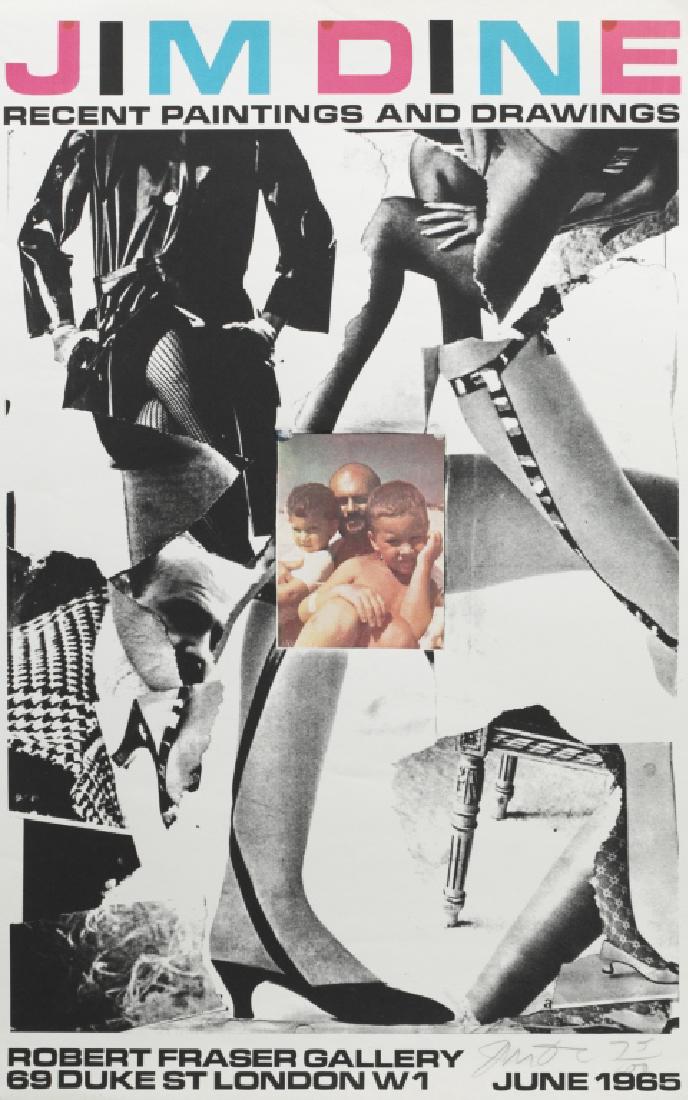 Jim Dine, Exhibition Poster, 1965 sgd. (1 of 3)