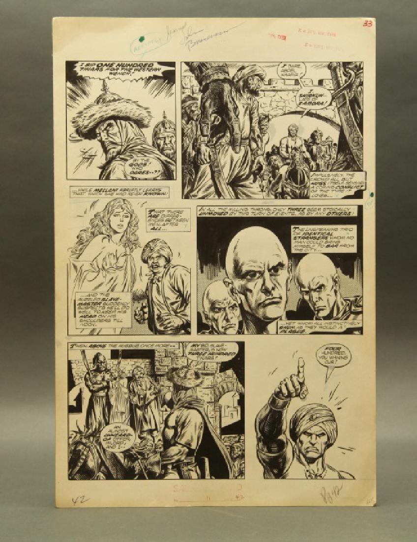John Buscema original comic art / story board, 1976 (1 of 4)
