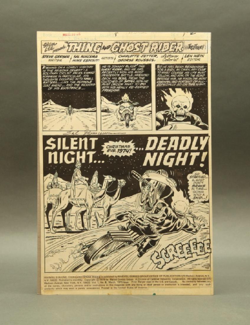 Sal Buscema original comic art / story board, 1975 (1 of 4)