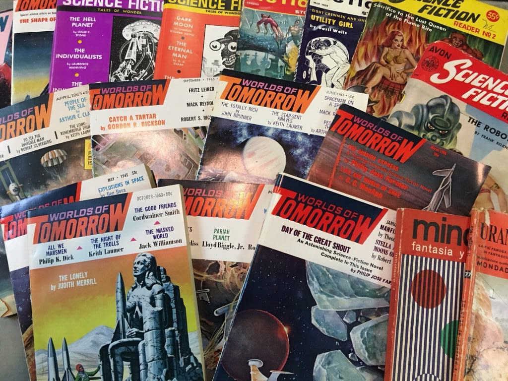 52 pulp fiction magazines, mostly sci-fi 1933-1967 (1 of 2)