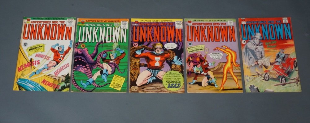 5 issues of Adventures of the Unknown. 1964-1967 (1 of 1)
