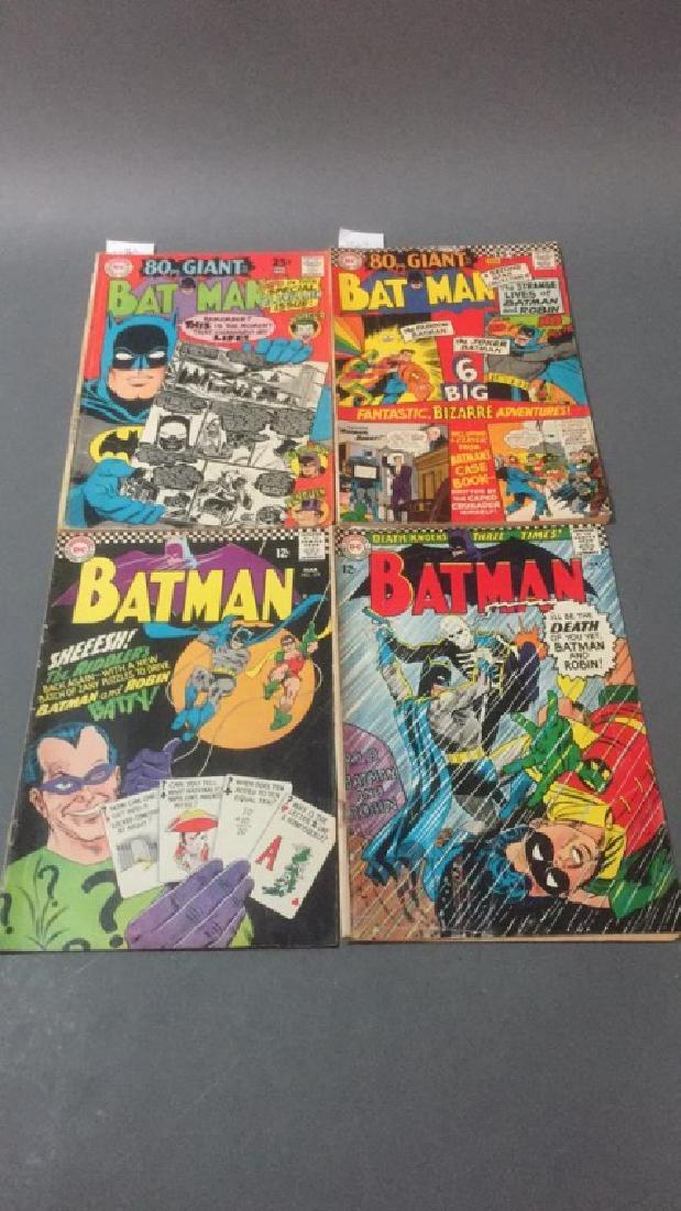 4 issues of Batman comic books, 1966-1968. (1 of 2)