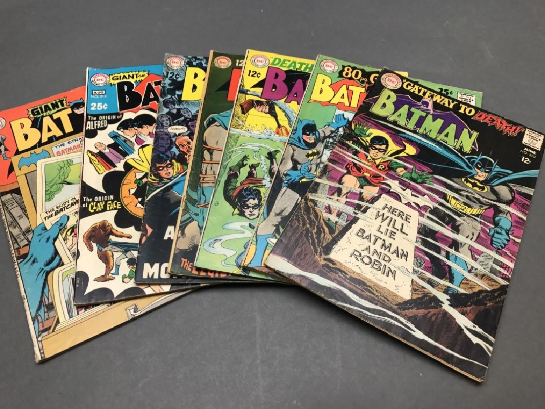 7 issues of Batman comic books, 1968-1970. (1 of 1)