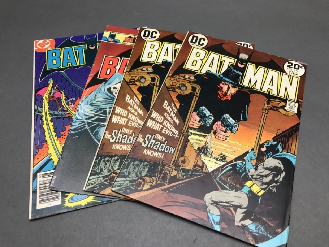 4 issues of Batman comic books, 1973-1978. (1 of 1)