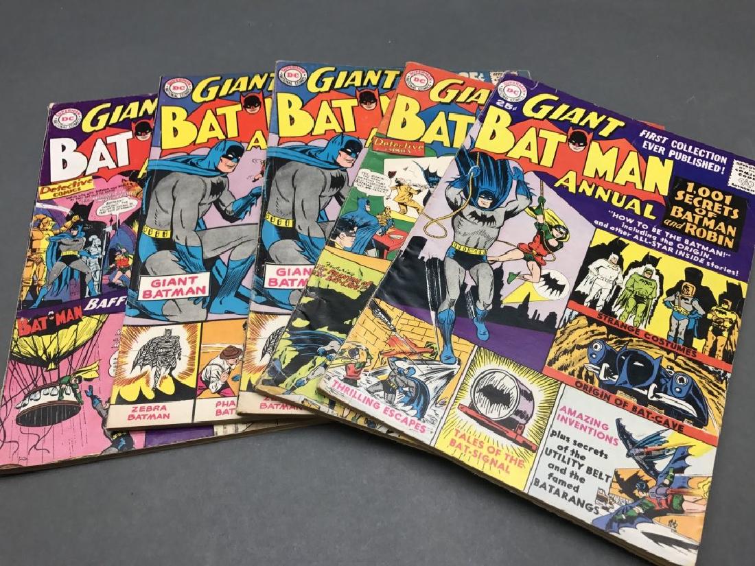 5 issues of Batman comic books, 1961-1964. (1 of 1)