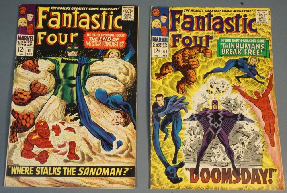 5 issues of Fantastic Four comic books, 1967-1970. (1 of 1)