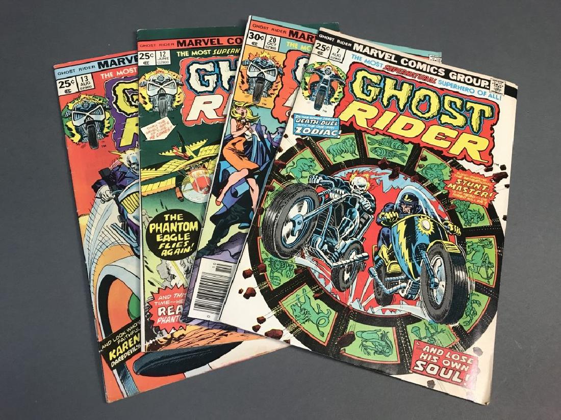 4 issues of Ghost Rider comic books, 1974-1976. (1 of 1)
