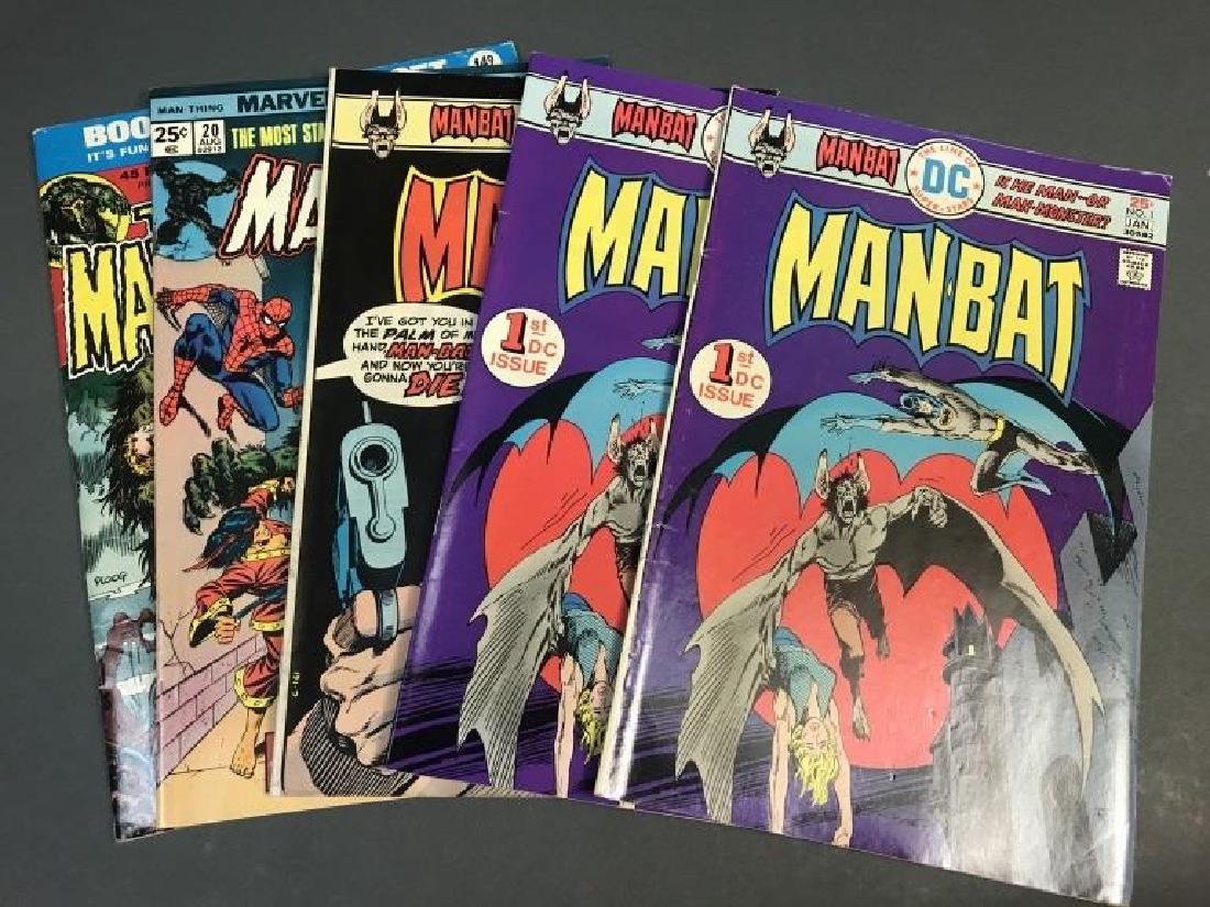 5 issues of Man-Thing and Man Bat comic books, 197 (1 of 1)