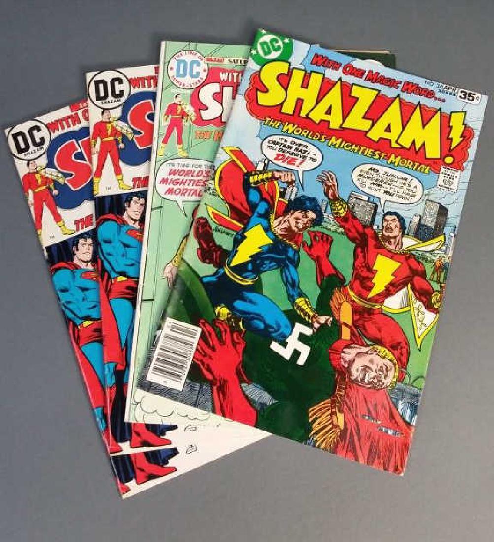 4 issues of Shazam comic books, 1973-1978. (1 of 1)