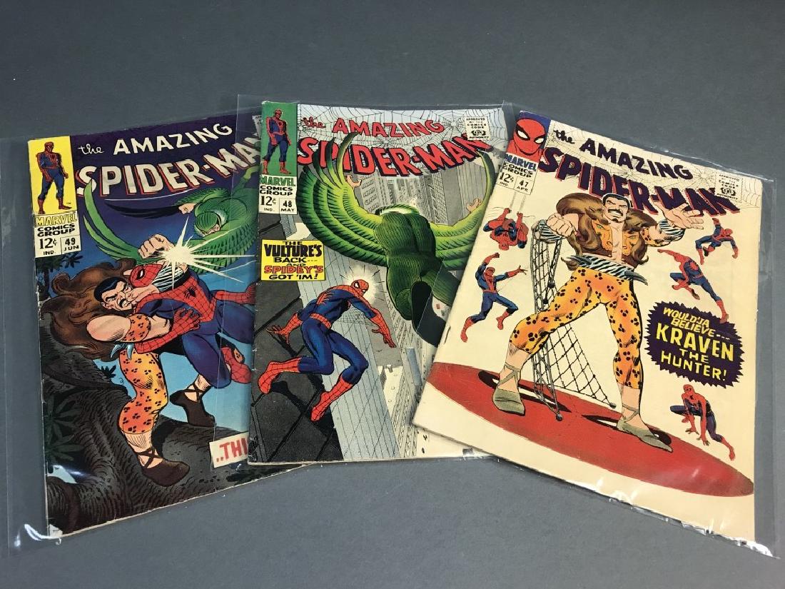 3 issues of Spiderman comic books, 1967. (1 of 1)