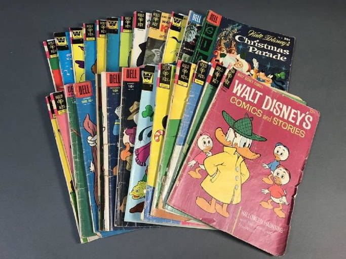 26 Issues Of Disney Comic Books, C.1950s 1970s.