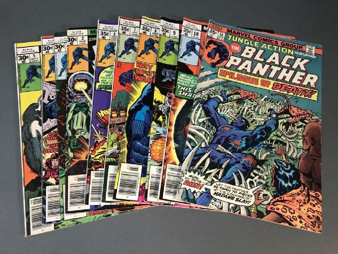 10 issues of Black Panther comic books, 1975-1978. (1 of 2)