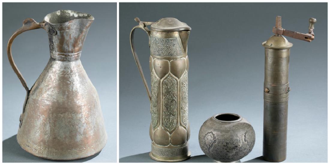 4 brass African style ojects. c.20th century. (1 of 8)