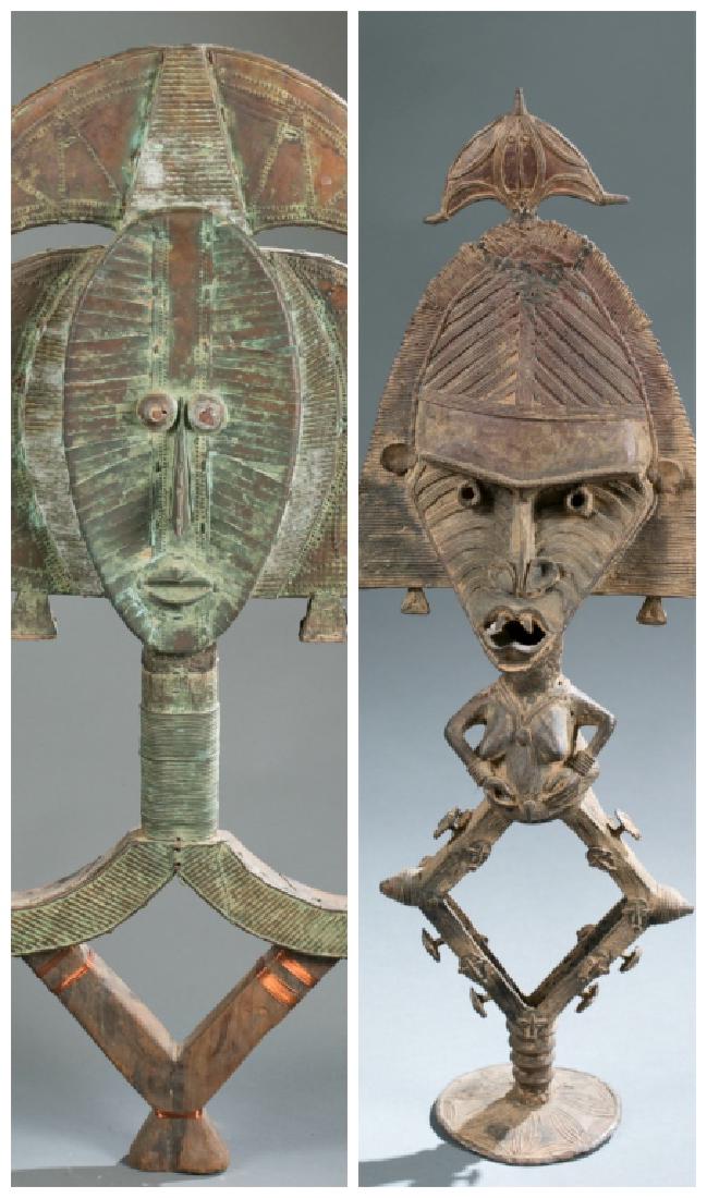 2 Kota reliquary objects. c.20th century. (1 of 7)