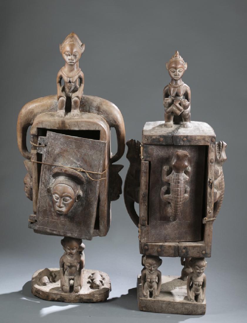 2 Gabon style sculptures. C.20th century. (1 of 9)