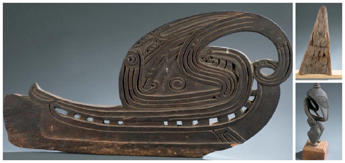 4 Sepik River style objects. c.20th century. (1 of 9)