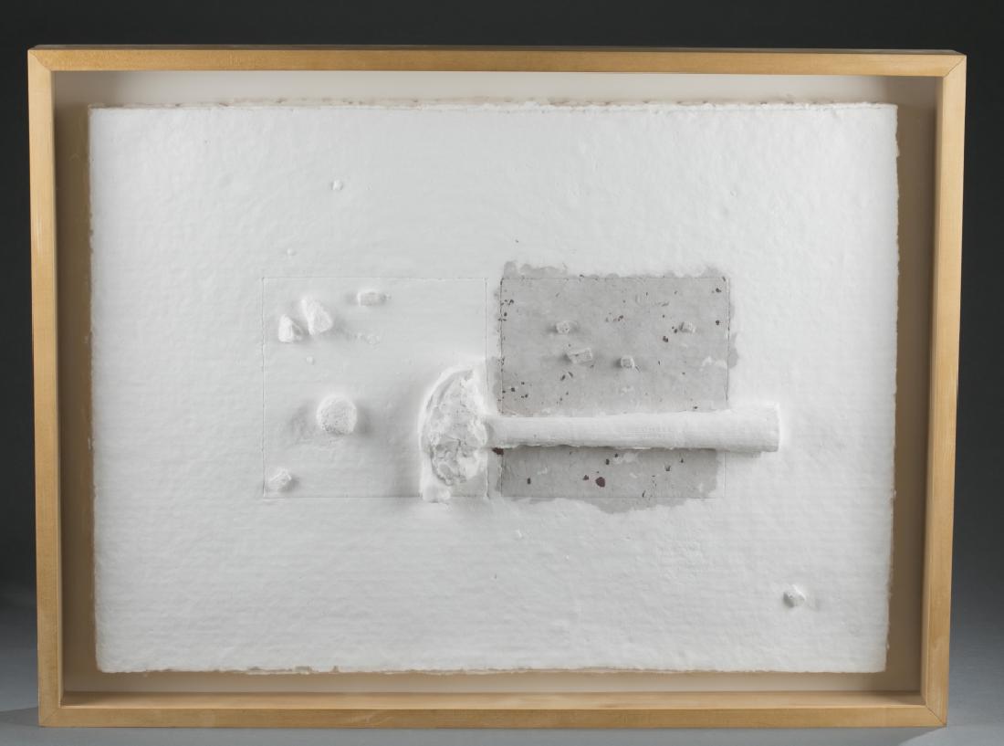Suzanne Anker, Loader.: Anker, Suzanne (American, 1946 - ). Loader. ca. 1979. Cast paper and graphite relief. 19" x 27".
